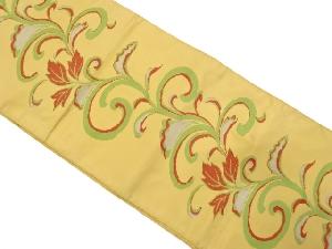 アンティーク　花唐草模様織り出し袋帯（材料）